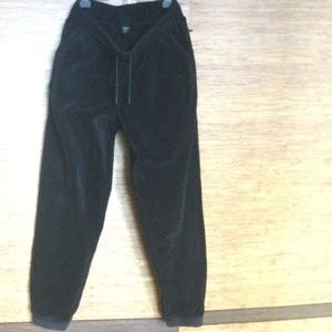 Girls black fleece joggers
